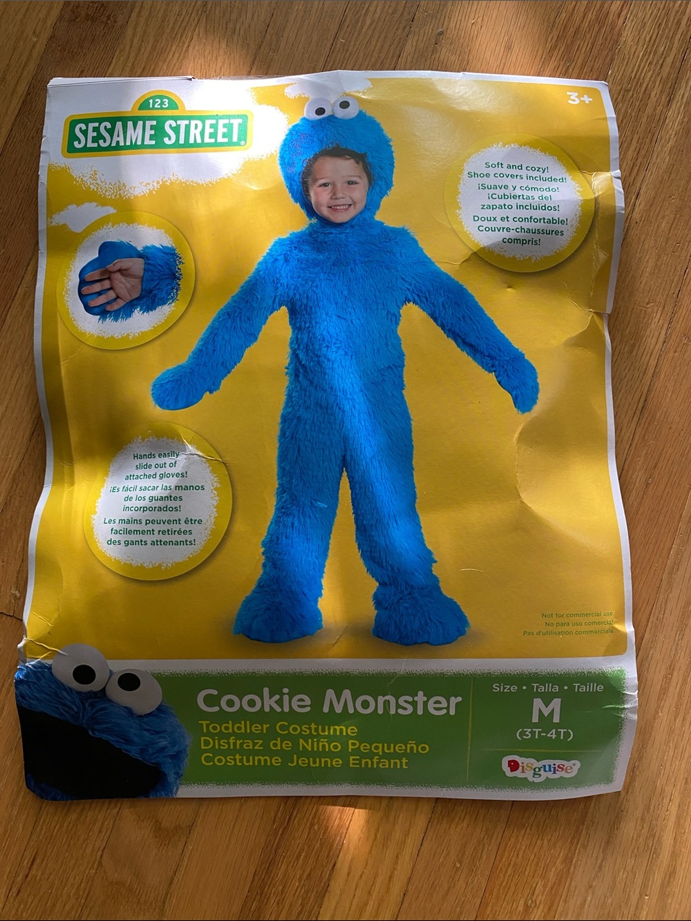 Sesame Street Cookie Monster Costume in Bright Blue
